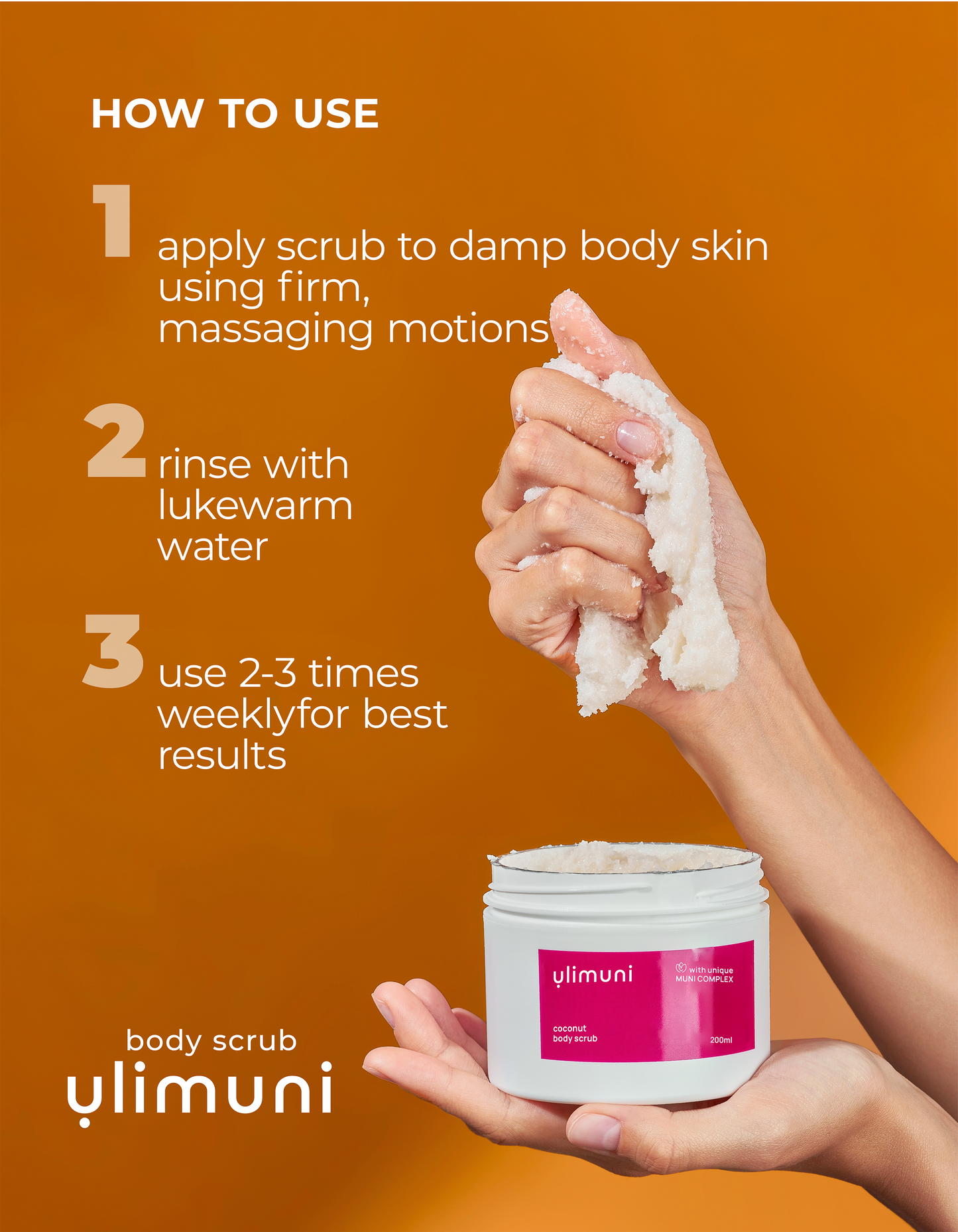 BODY SCRUB WITH COCONUT FLAKES